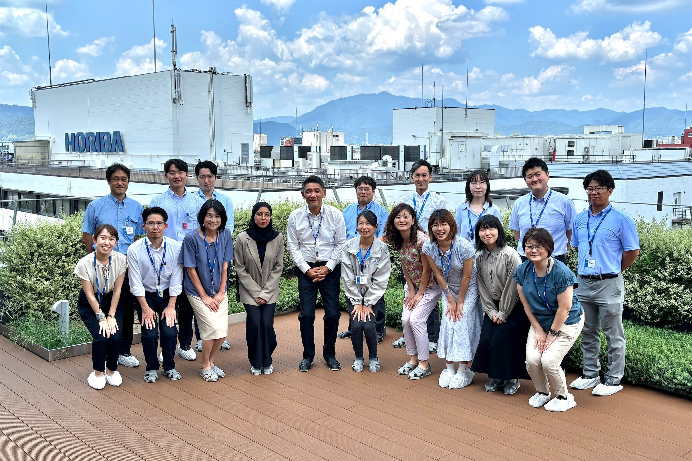 堀場製作所での企業研修(於:京都府)